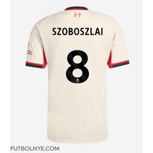 Camiseta Liverpool Dominik Szoboszlai #8 Visitante Equipación 2025-26 manga corta